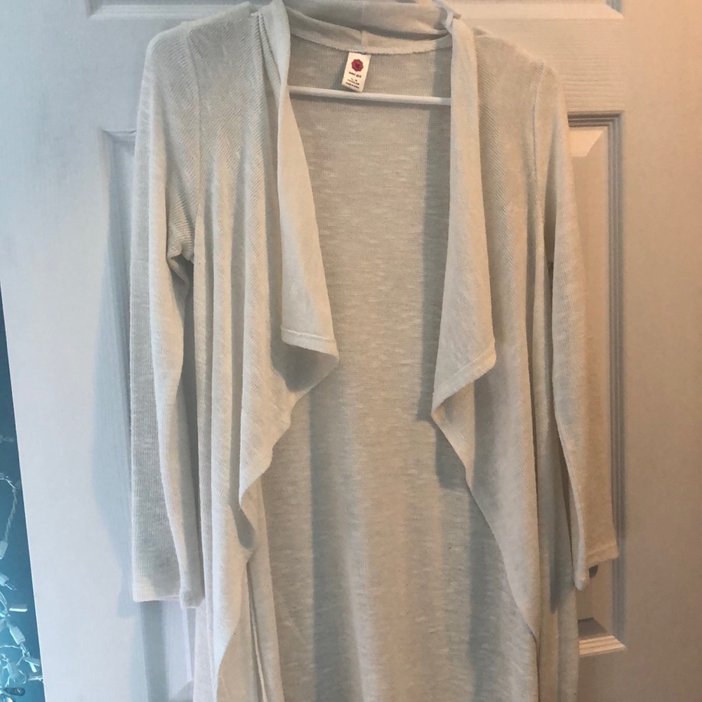 White cardigan